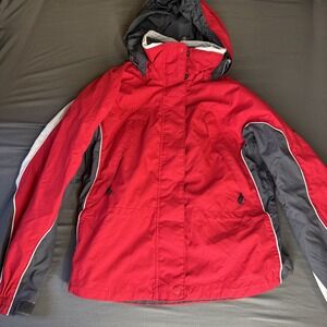 Columbia Sportswear Interchange Core Women's Red Full Zip Jacket Coat Sz Large
